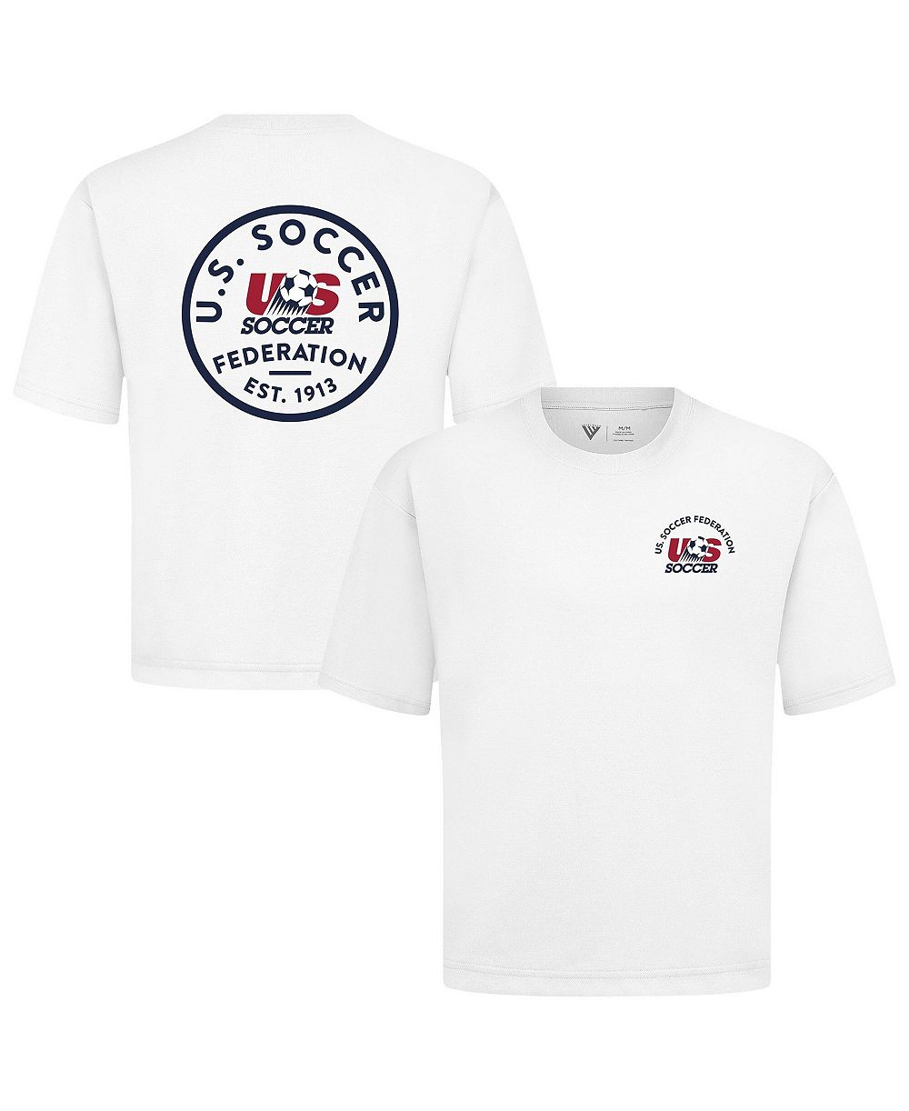 LevelWear Men's White USMNT Luxe Signature Knit Transit T-Shirt