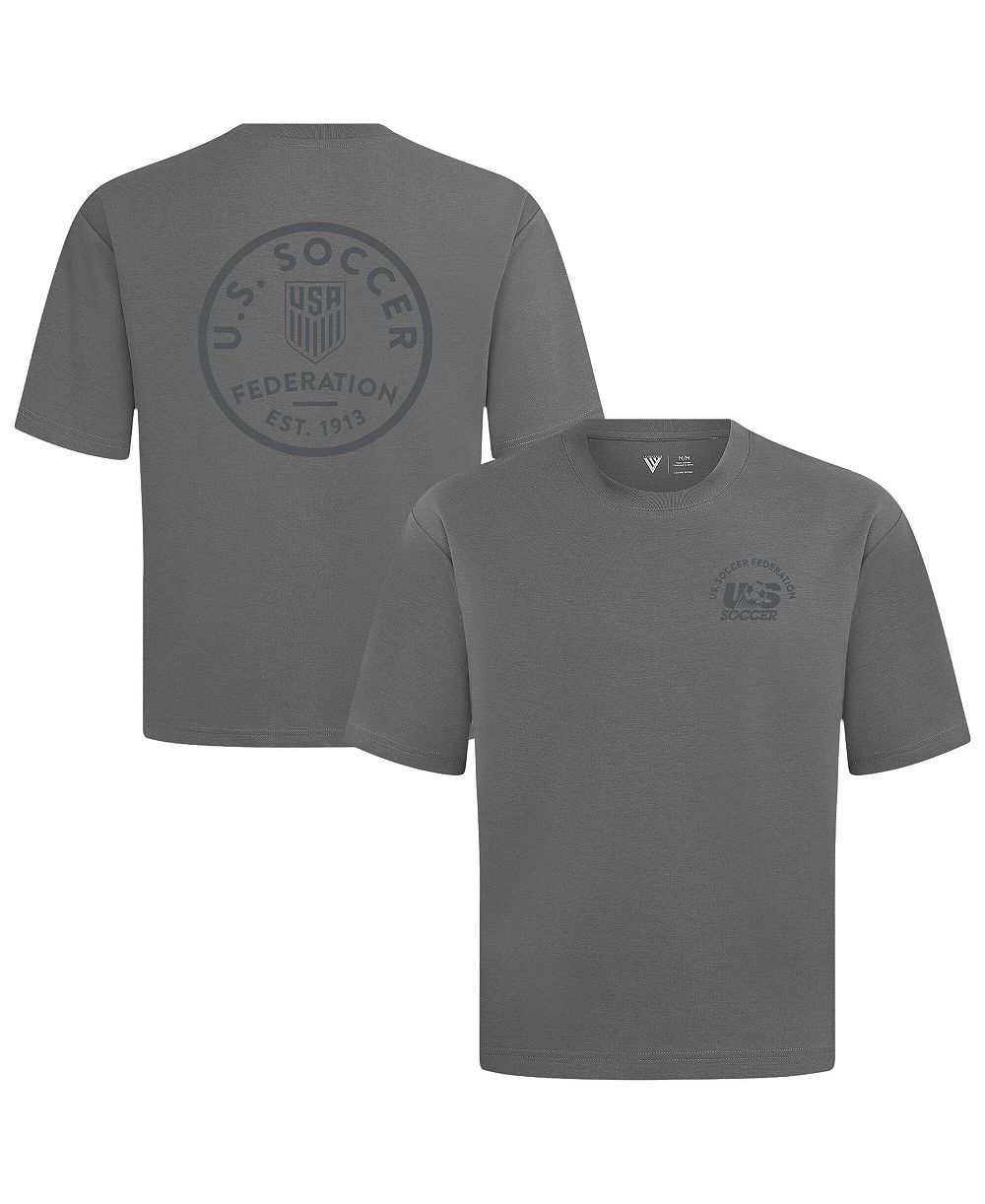LevelWear Men's Gray USMNT Luxe Signature Knit Transit T-Shirt