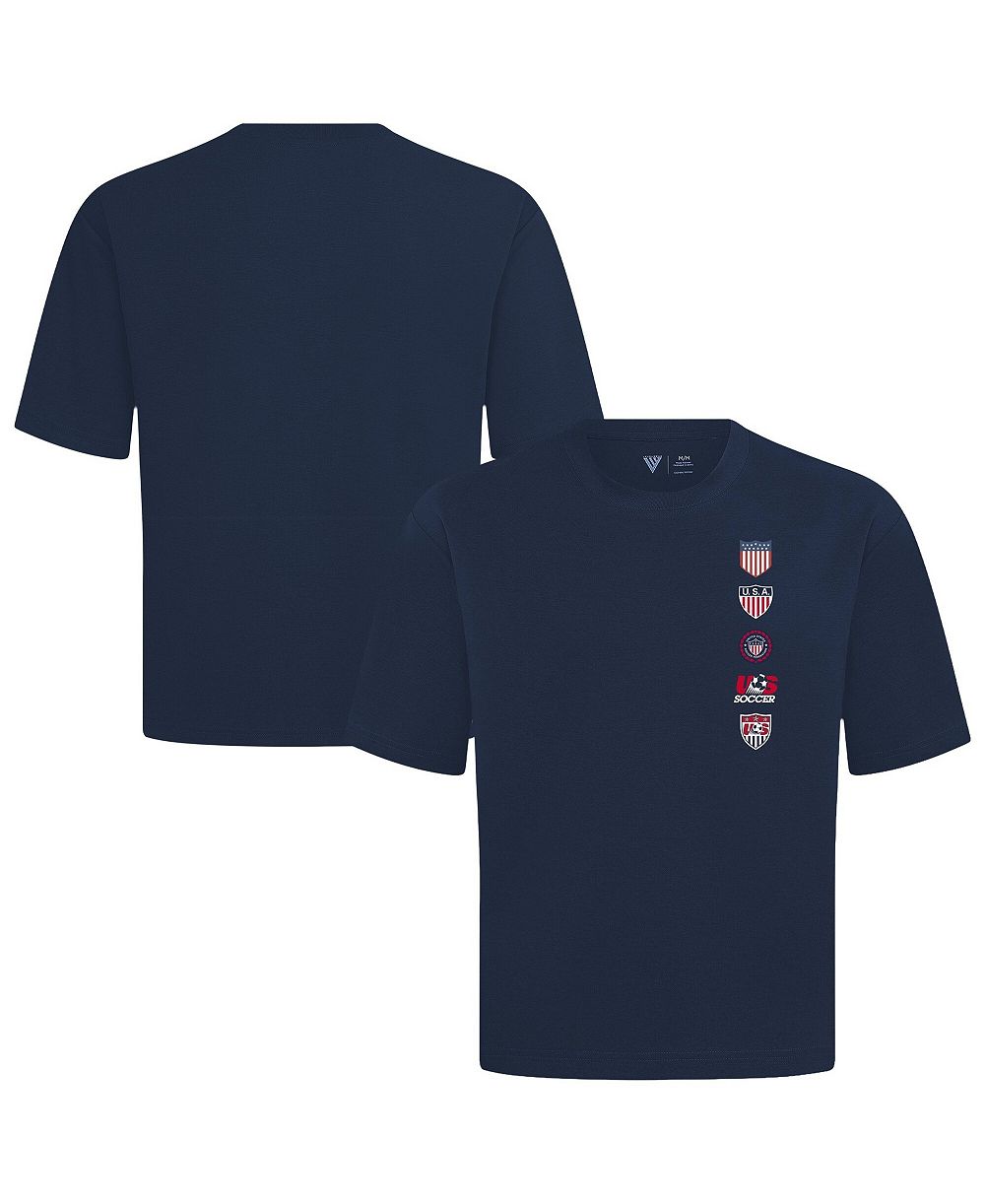 LevelWear Men's Navy USMNT Luxe Signature Knit Timeline T-Shirt