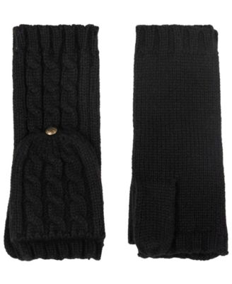 Lauren Ralph Lauren Core Cable Knit Pop Top Gloves