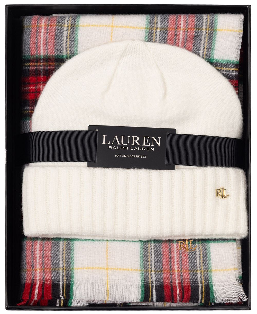 Набор Lauren Ralph Lauren: вязаная шапка и шарф