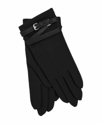 Перчатки Lauren Ralph Lauren Leather Belted Cashmere Blend Touch