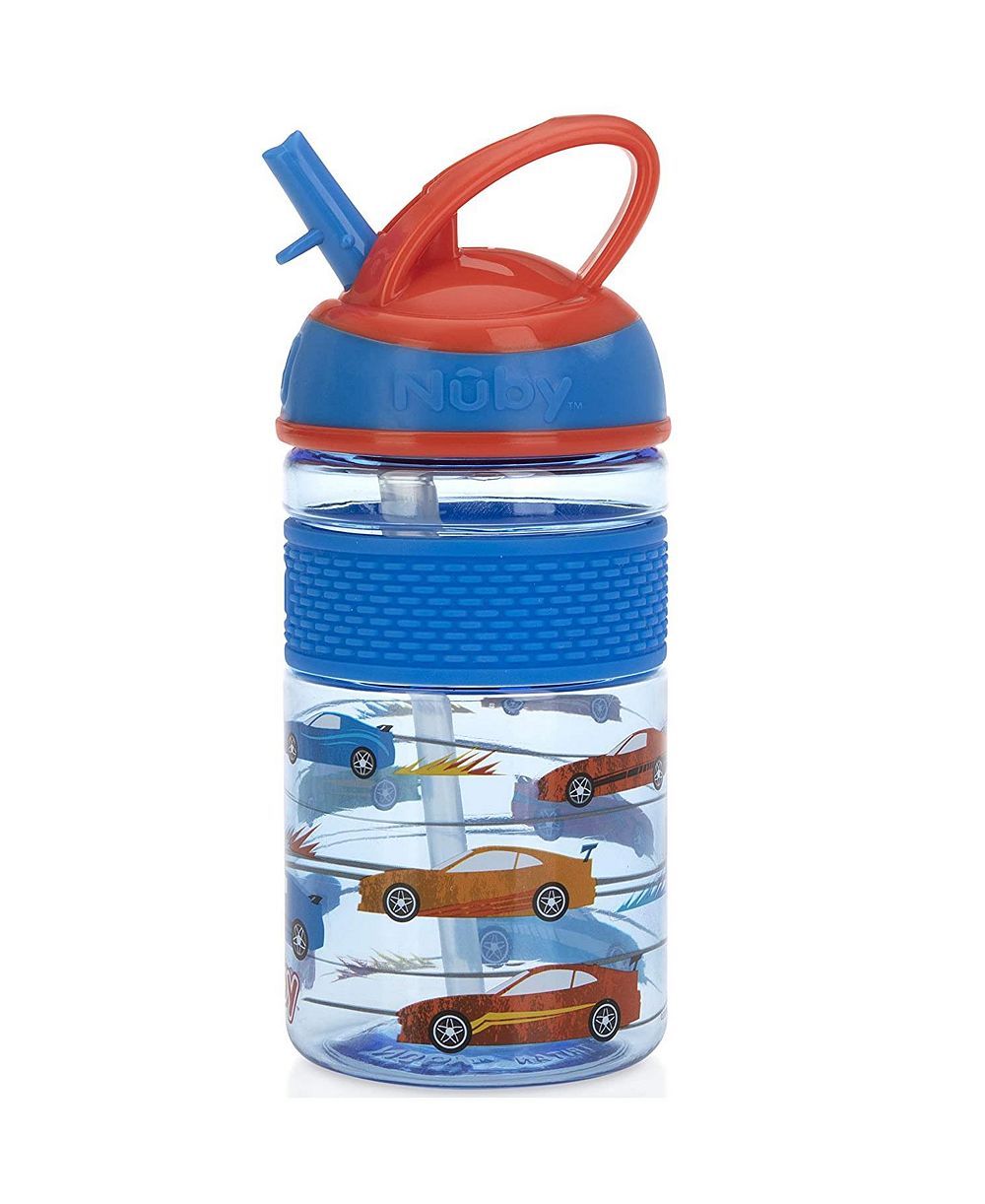 NUBY Детская бутылка для воды Thirsty Kids on The Go с удобным захватом, 12 oz