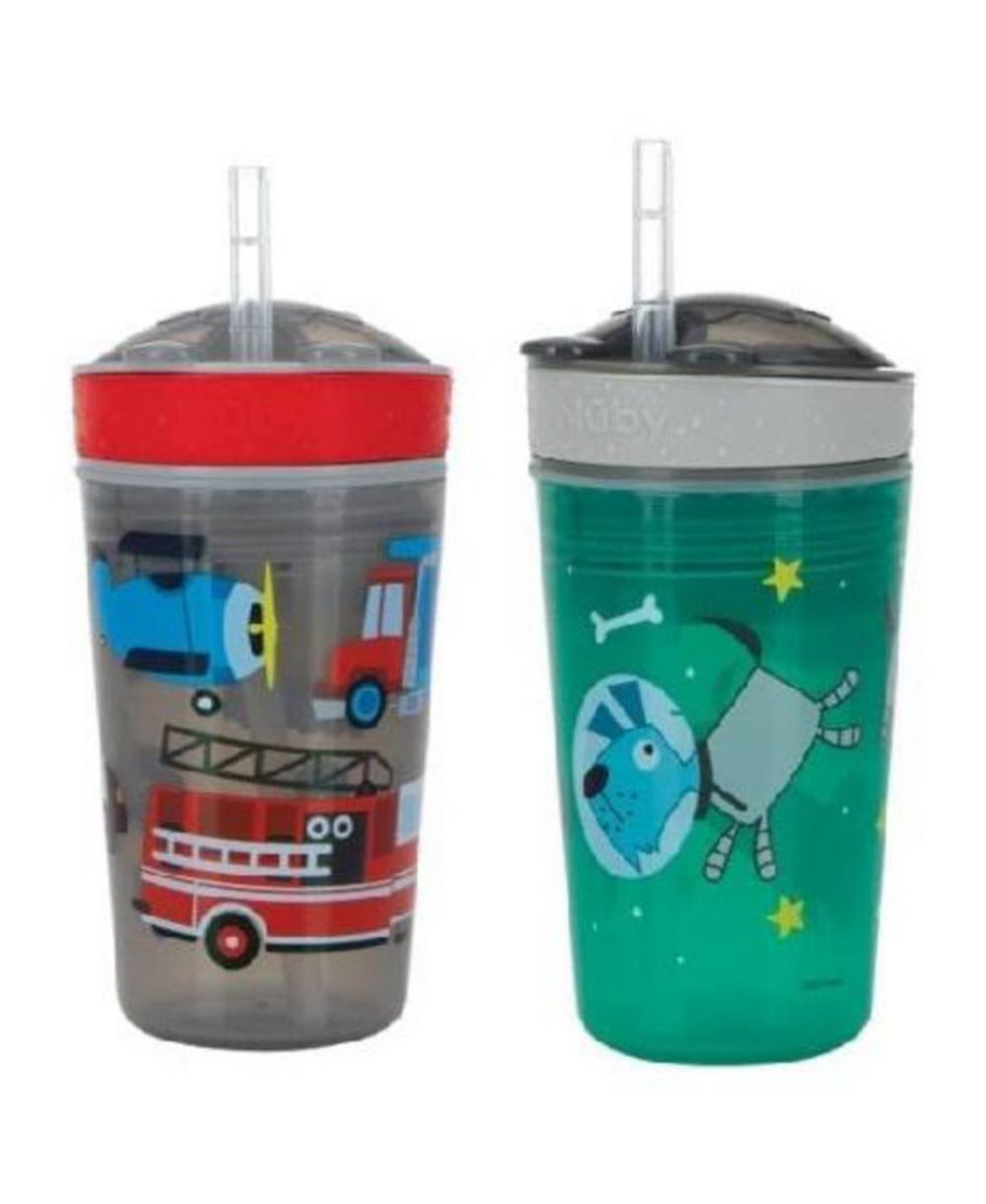 Стакан для еды и питья Nuby Snack N' Sip 2 in 1, 2 Pack