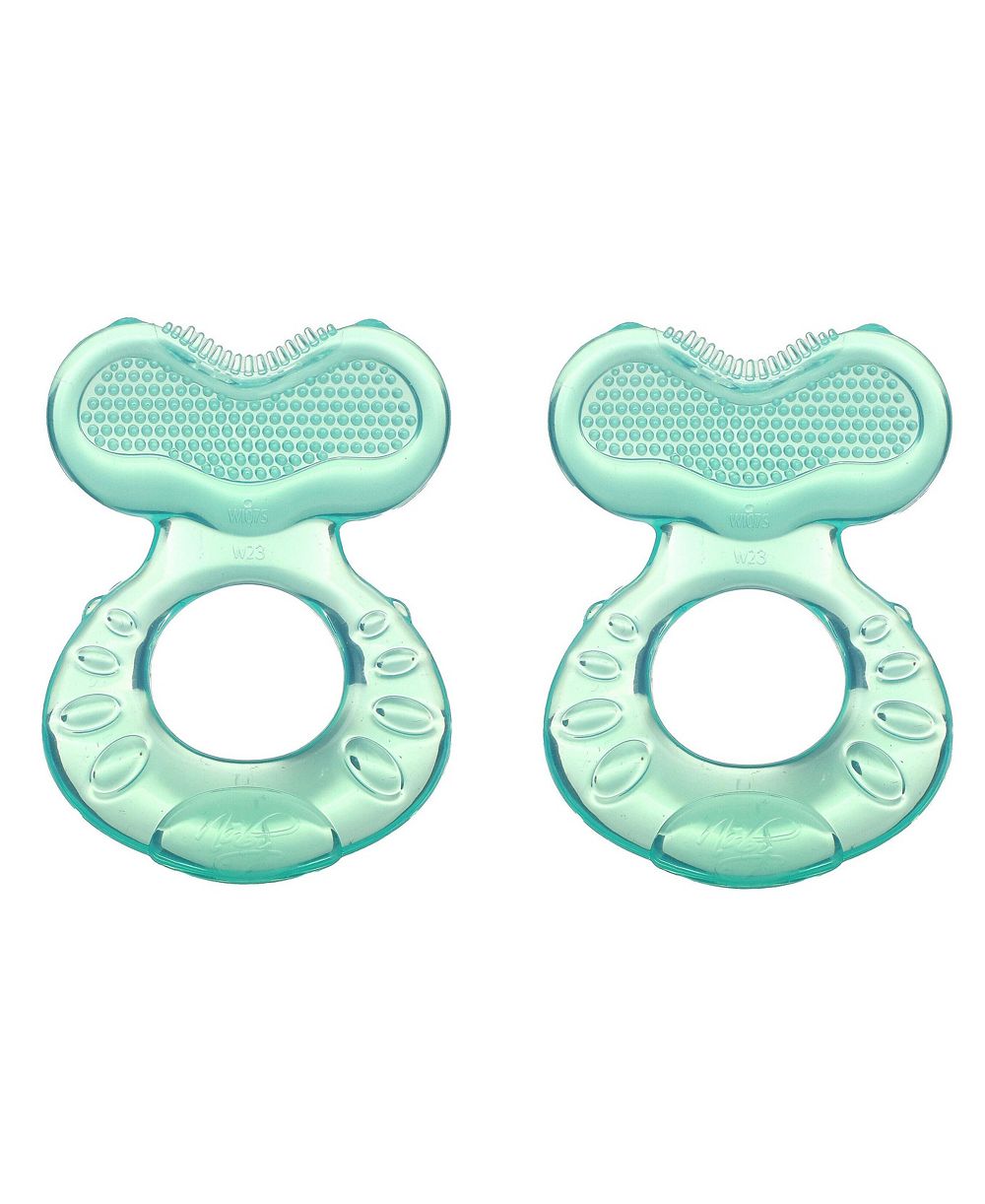 Прорезыватель Nuby Silicone с щетинками и футляром, 2 шт