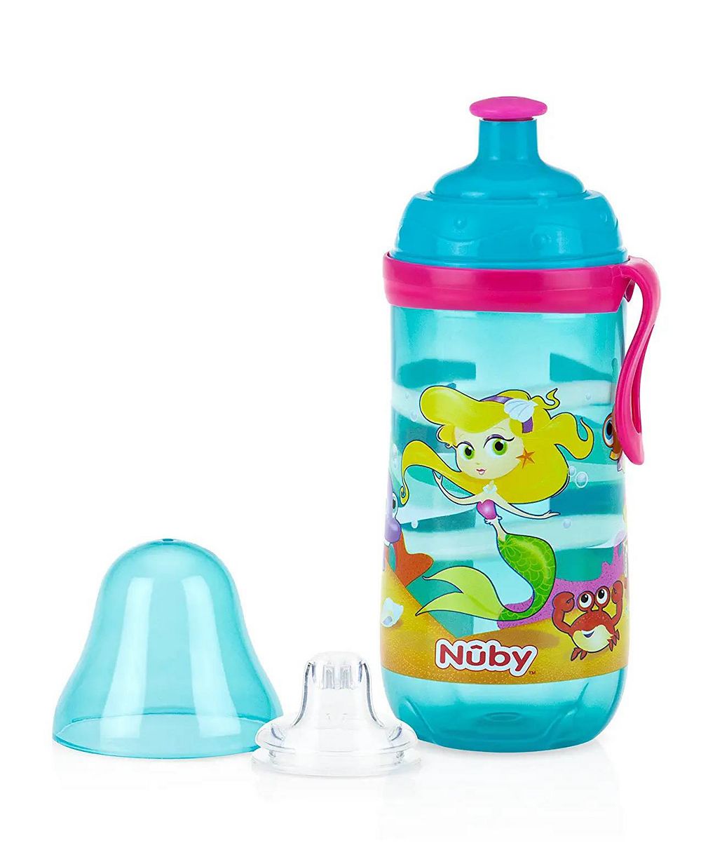 Детская поилка Nuby Busy Sipper, 2 Stage Cup, Mermaid