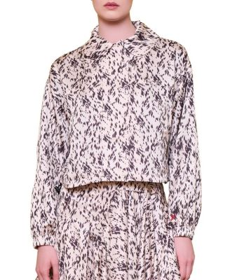 PCFG Women's The Party Edit Satin Cropped Bomber Jacket