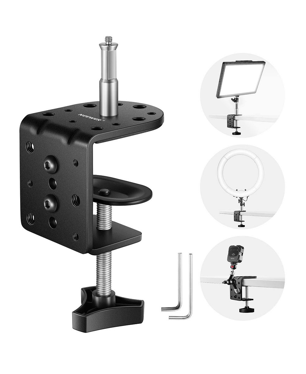 Neewer C Clamp with Mounting Column for Light Stand