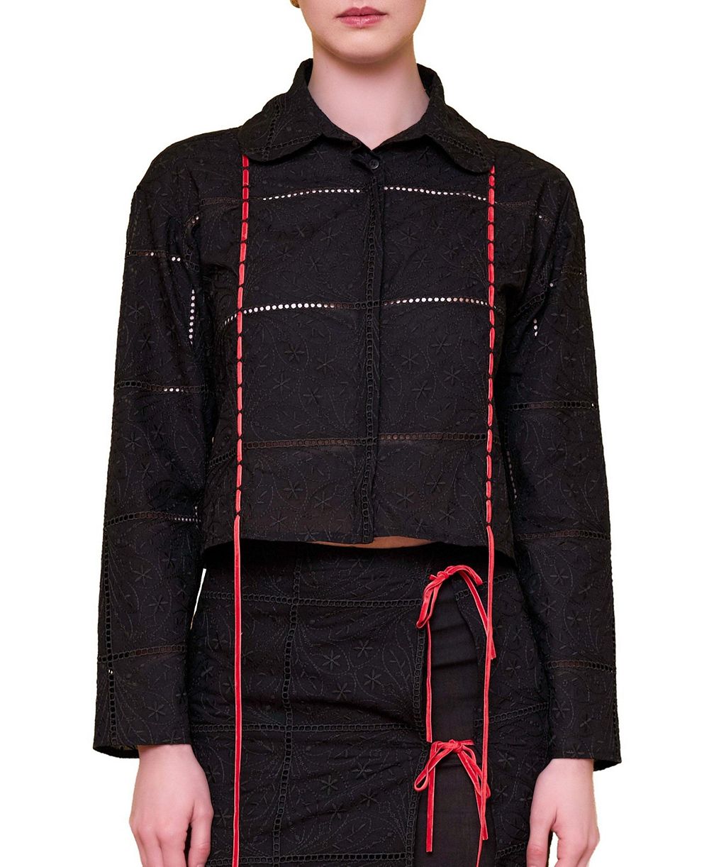 Женские свитшоты PCFG The Broderie Anglaise Edit Embroidered Detail