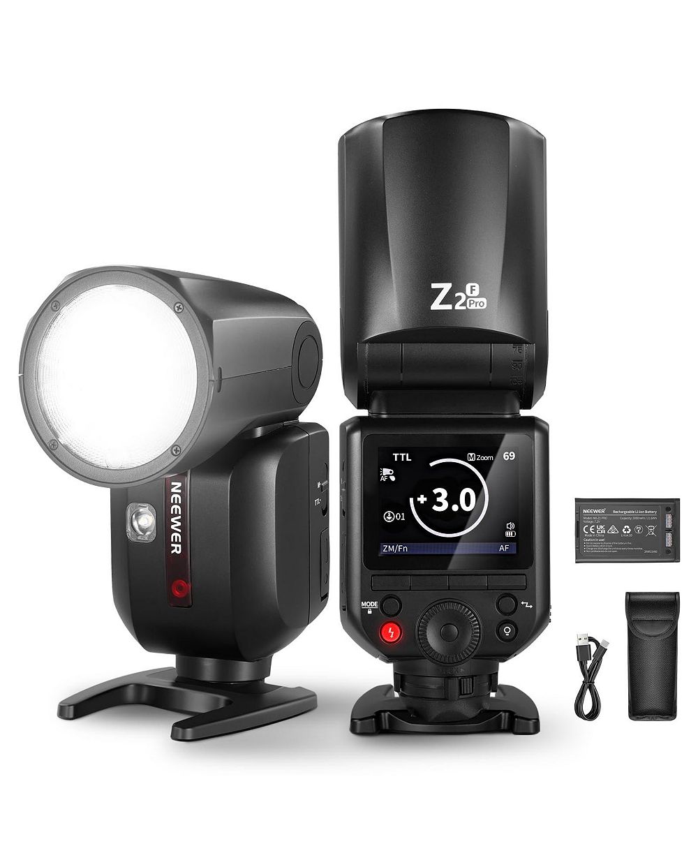 Neewer Z2PRO-F 2.4G TTL Round Head Flash Speedlite Compatible with Fujifilm