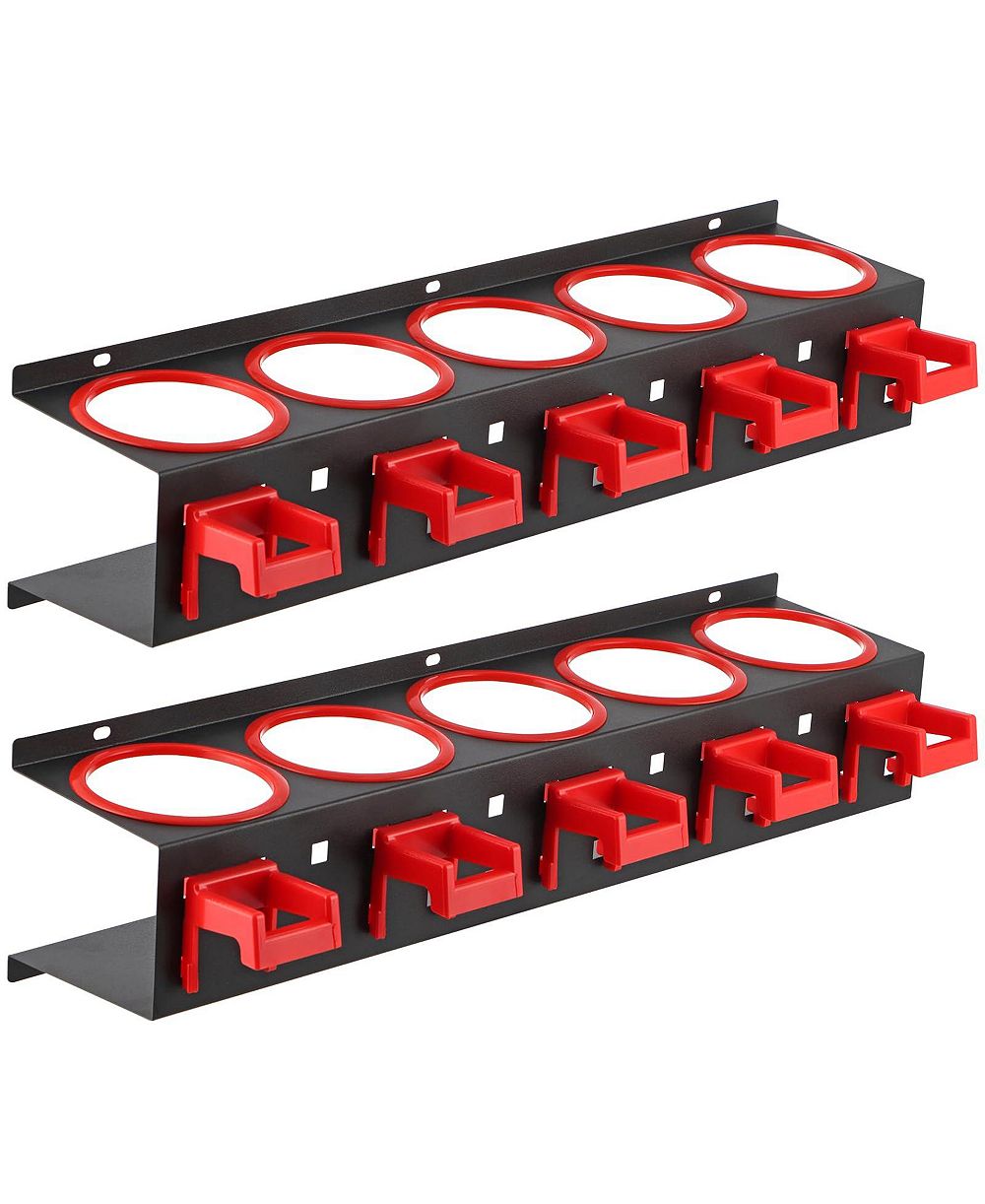 XDOVET Spray Bottle Rack Wall Mount Steel Holder