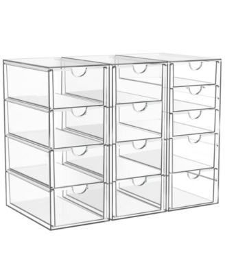 XDOVET Makeup Organizer 13 Drawers Bathroom Desk Storage 3 Pack