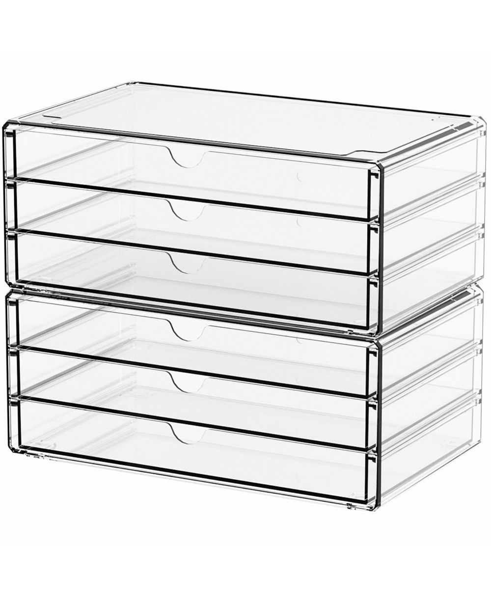 XDOVET Stackable Desk Organizer Drawers Office Supplies