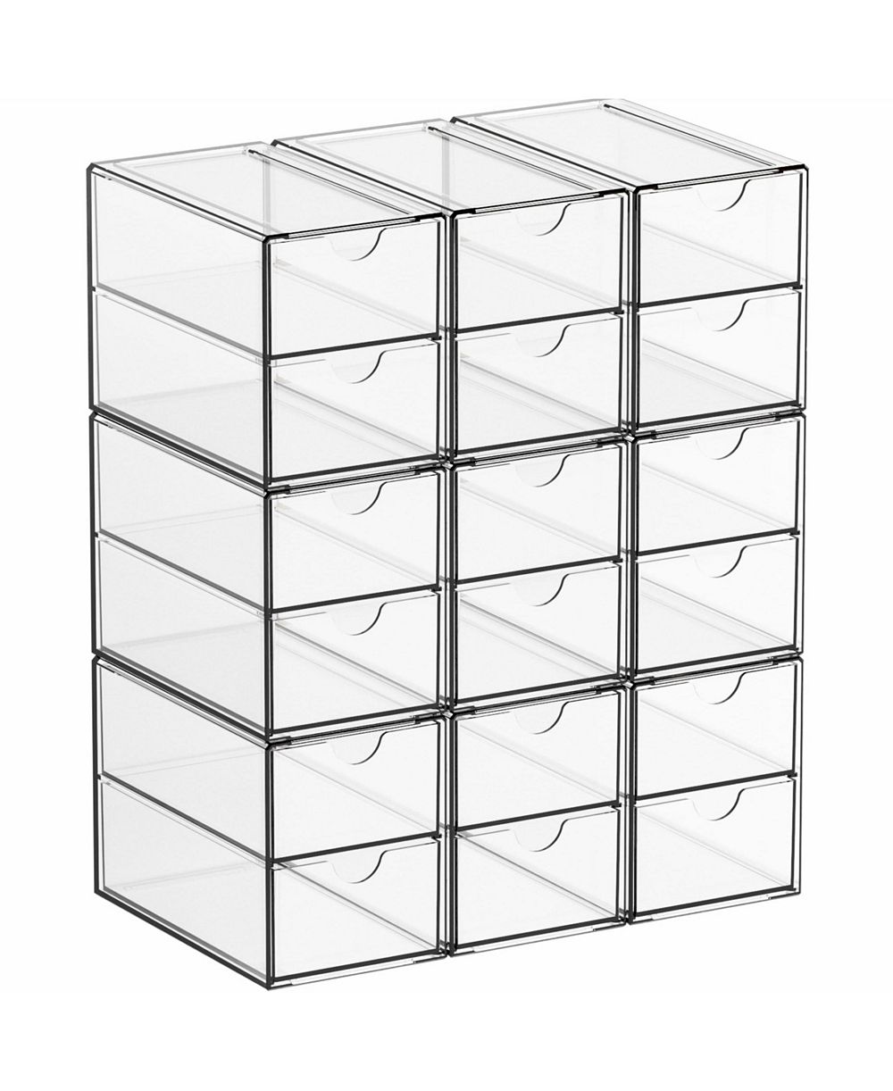XDOVET Small Drawers Organizer Stackable Storage Stationery Pen Pencil Craft Glasses