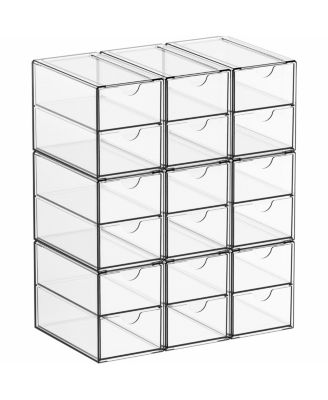 XDOVET Small Drawers Organizer Stackable Storage Stationery Pen Pencil Craft Glasses