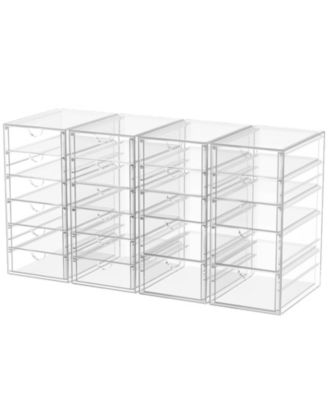 XDOVET Desk Organizer with 22 Drawers Plastic Storage Box
