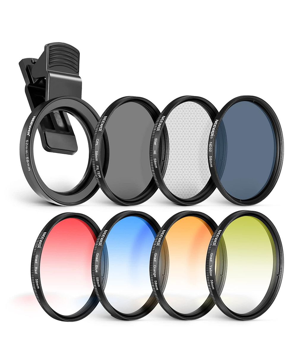 Neewer 58mm Lens Filter Kit with Clip
