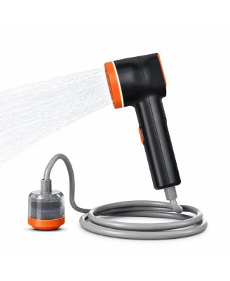 Ayamaya Mini Portable Camping Shower with Rechargeable Battery, LED Light and Water Filter