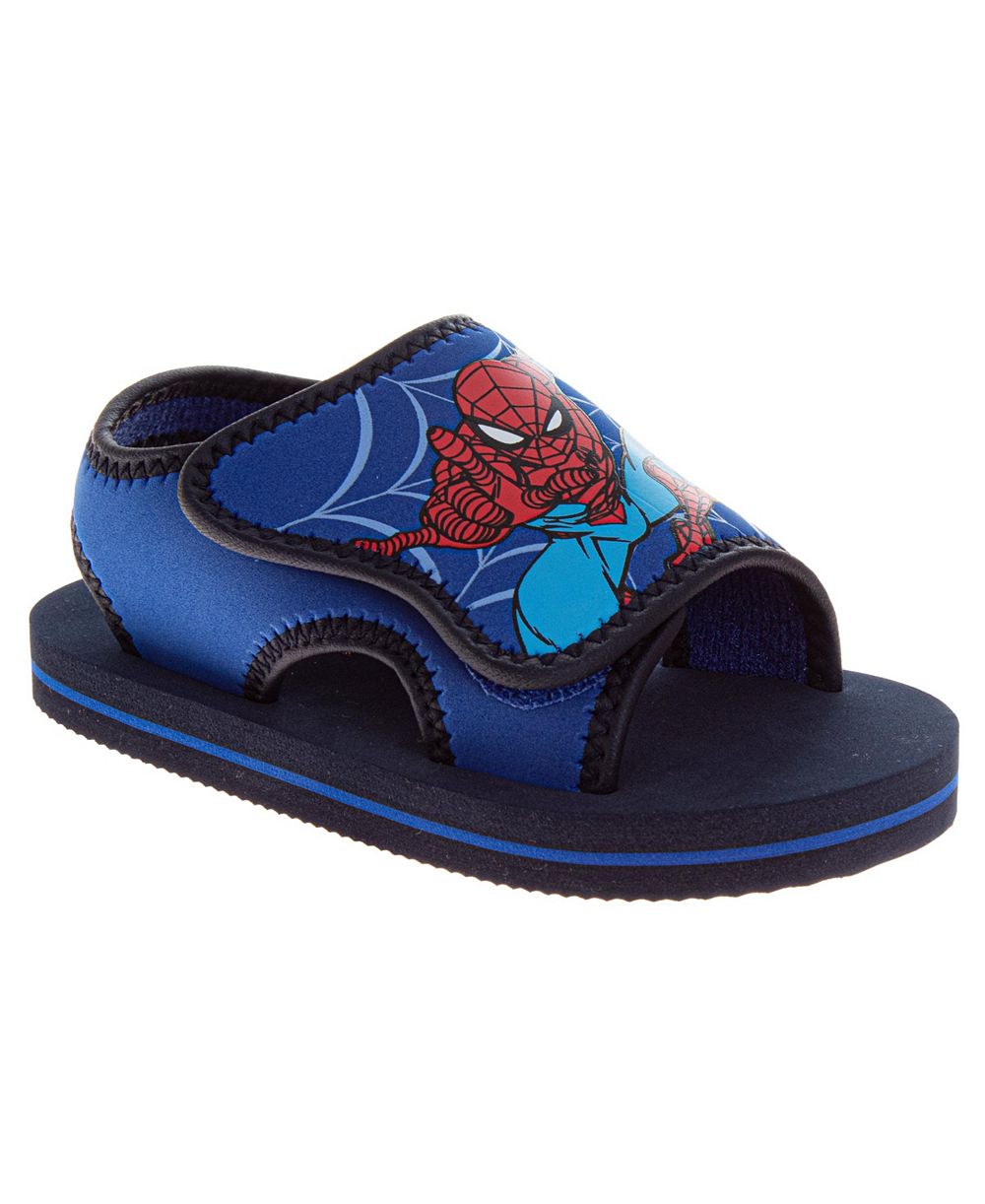 Spider-Man Boys 5,7,9,11,13 Slip-On Foam Sandals with Cushioned Footbed Toddler and Little Kids