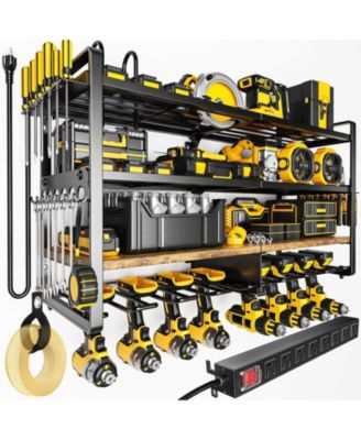 XDOVET Power Tool Organizer Wall Mount Charging Station Drills Holder