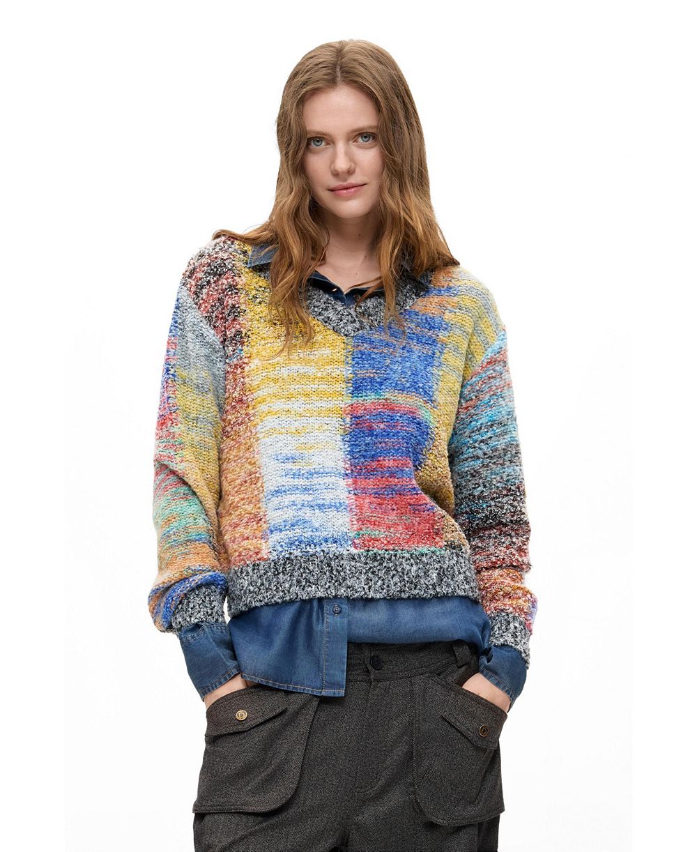 Женский укороченный свитер Desigual Chunky knit