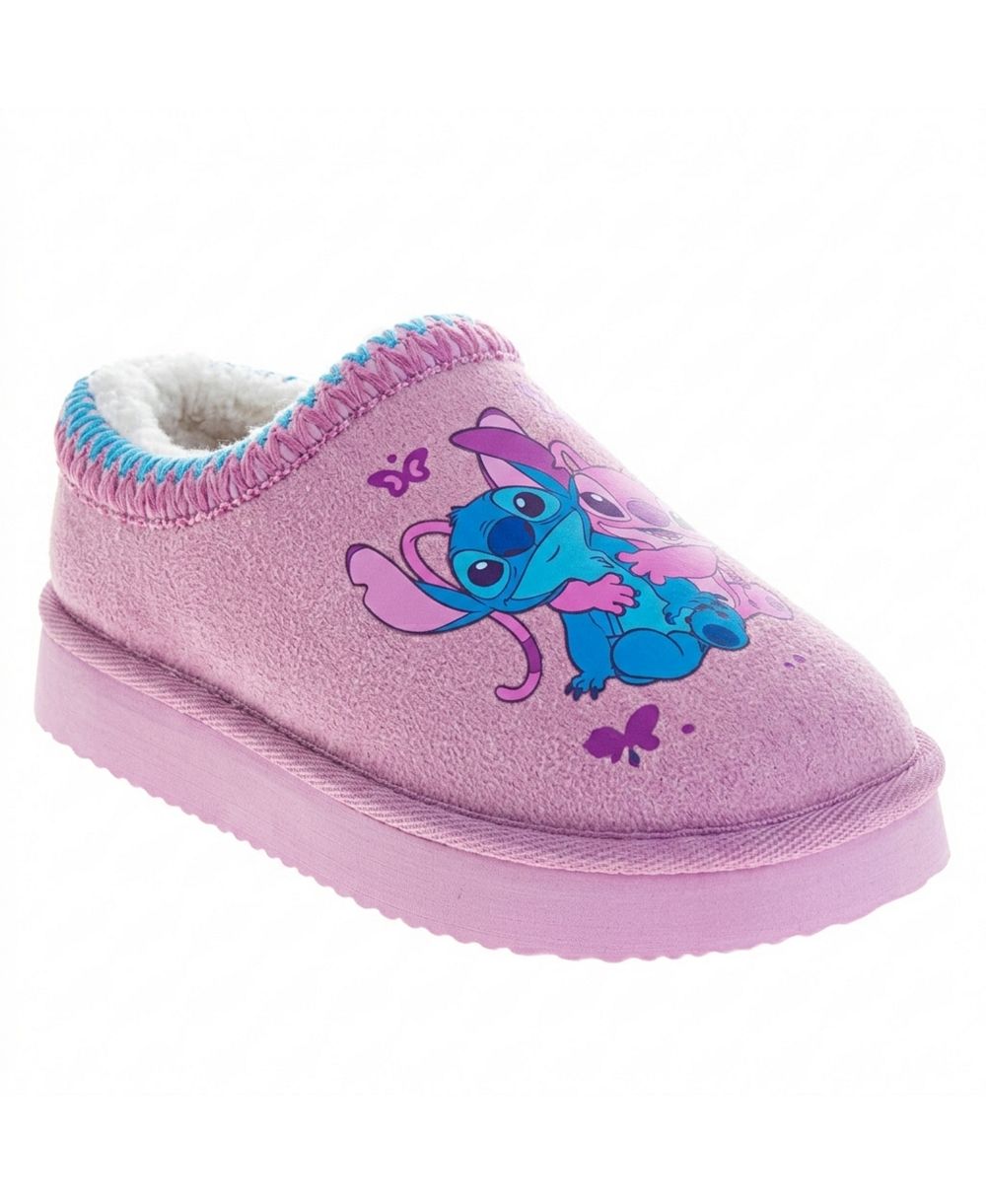 Тапочки Disney Little Girls Stitch and Angel с мягкой подкладкой, нескользящая подошва