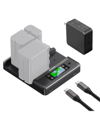 Neewer NW-F4R USB C Fast-Charging Wall Charger for Sony NP-F Series