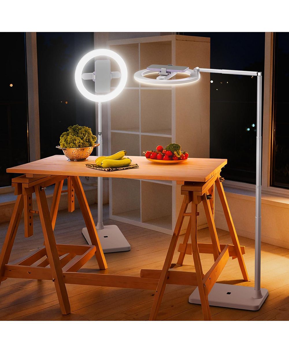 Neewer Entry Level Version 10" 7W LED Ring Light with Stand/Phone Holder Mount/3 Color Modes, N18