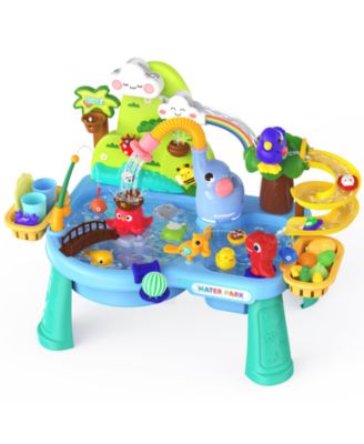 GNUADZ игровой столик с водой и песком, насос для бассейна и кухонная раковина, игрушки для малышей