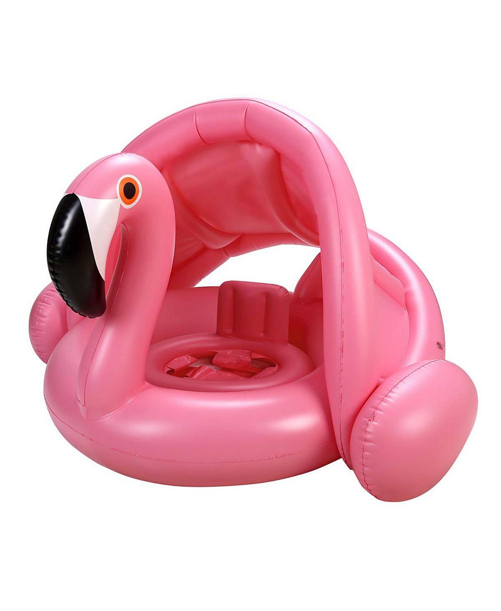 AOFAR Flamingo Inflatable Pool Float Sunshade Ring