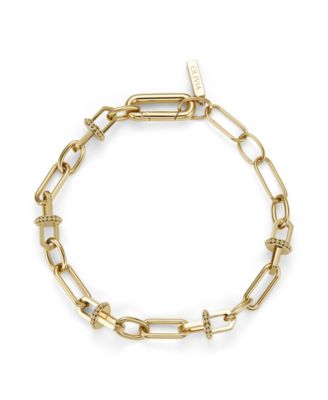 Olivia Burton Women's Mini Anchor Link Gold-Tone Stainless Steel Bracelet
