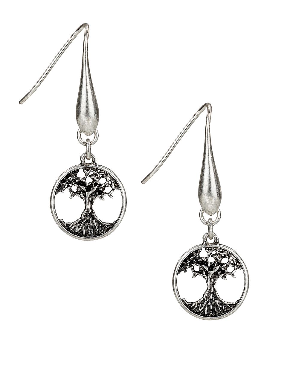Серьги Patricia Nash Key to My Heart Collection Tree Drop Earrings