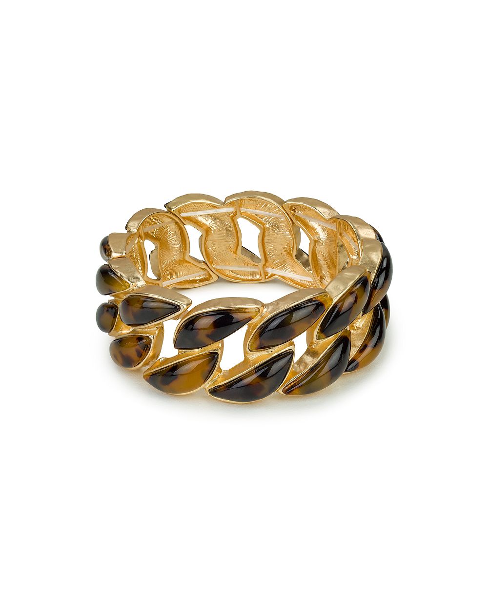 Браслет Patricia Nash Pave Tortoise Resin Collection Stretch Link