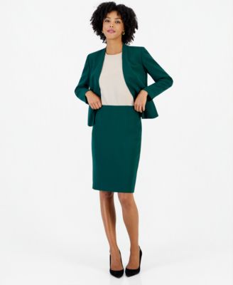 Kasper Women's Slim Pencil High-Waisted Knee-Length Skirt