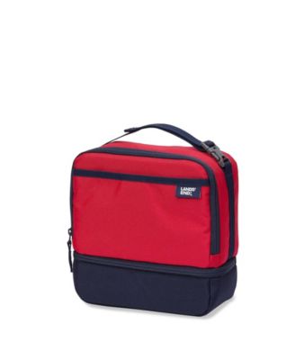 Red/classic navy colorblock