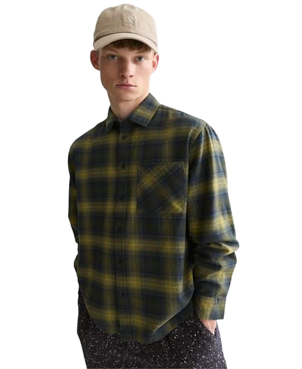 SCOTCH & SODA мужская рубашка в клетку из фланели, приталенная