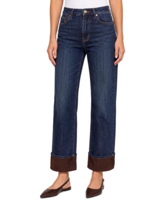 Liverpool Los Angeles Women's Kennedy High-Rise Straight Dark-Rinse Jeans