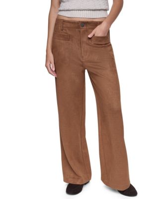 DKNY Jeans Women's High-Rise Wide-Leg Cropped Pants