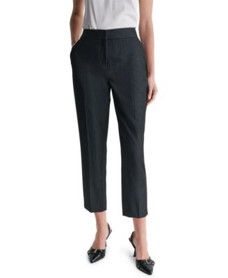 BCBG Women's High-Rise Wide-Leg Full-Length Pants