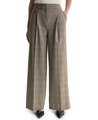 BCBG Женские брюки с защипами и широкими штанинами
