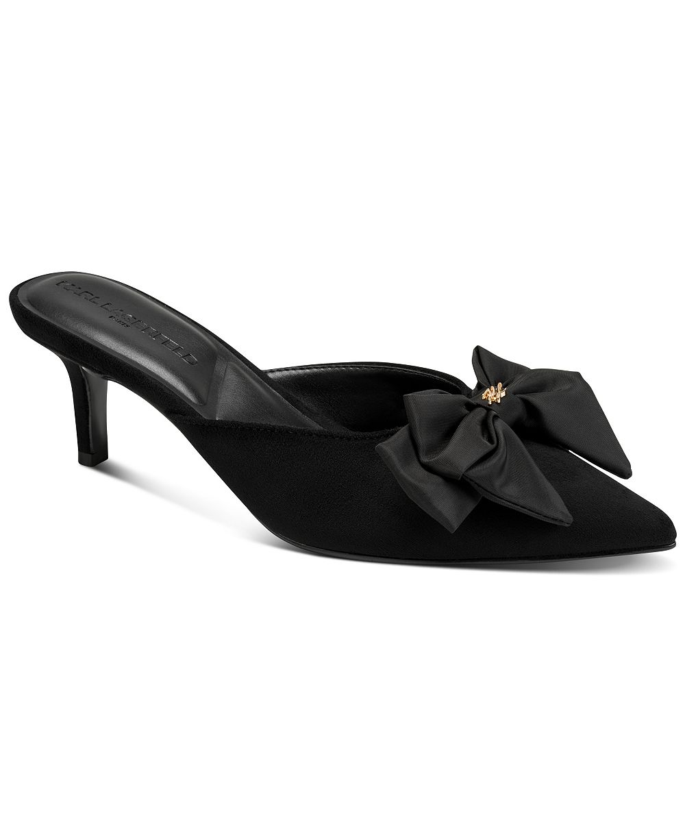 KARL LAGERFELD PARIS Women's Larina Slip-On Mule Pumps