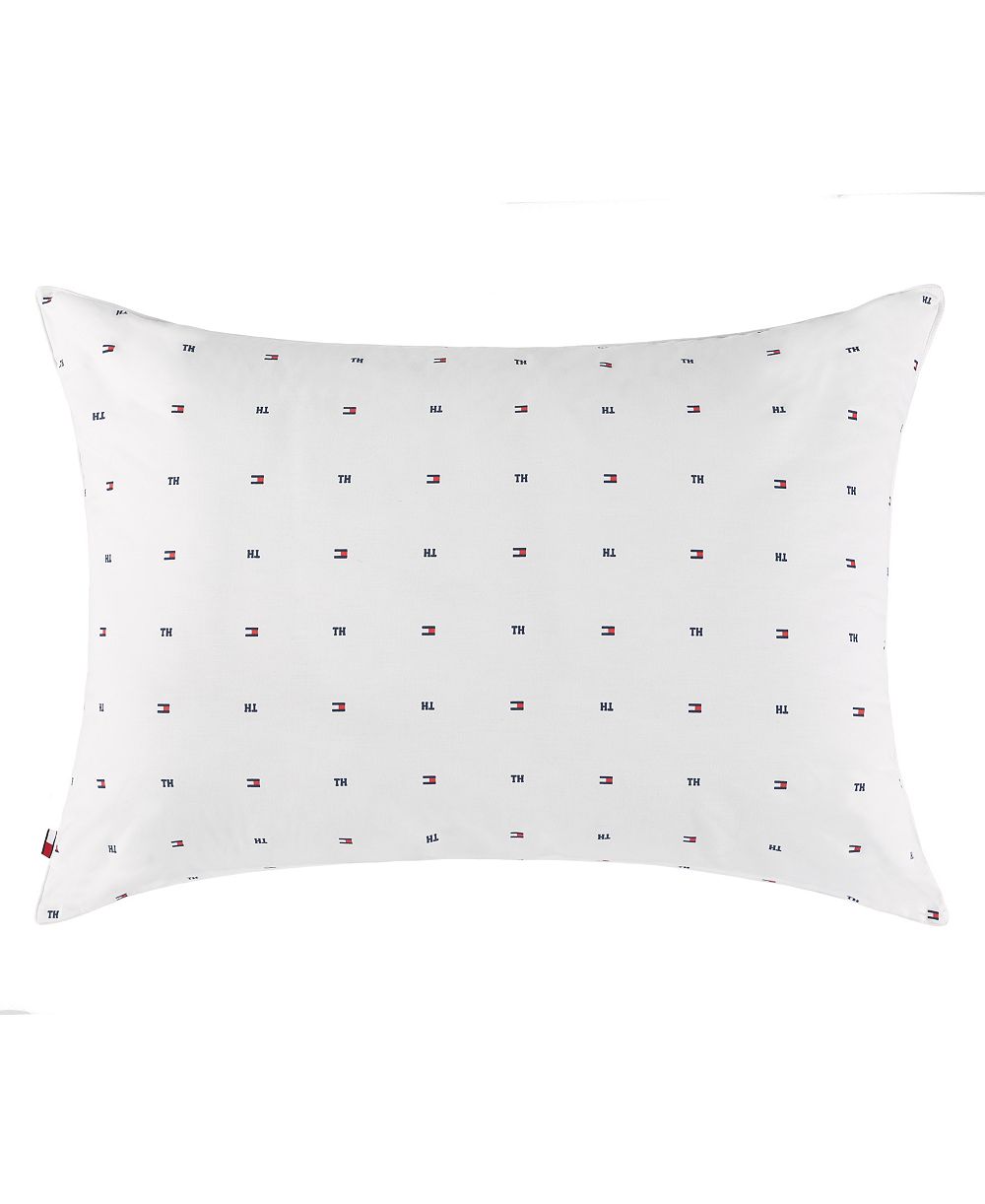 Tommy Hilfiger стандартная/королевская подушка из плотного хлопка Signature CuddleLoft