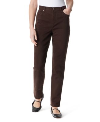Gloria Vanderbilt Women's Amanda High-Waisted Straight-Leg Jeans