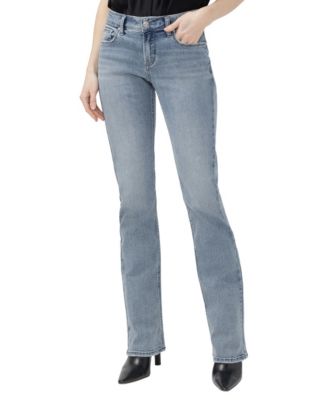 Silver Jeans Co. женские джинсы с зауженными штанинами из хлопковой смеси Elyse с эффектом стрейч и низкой посадкой