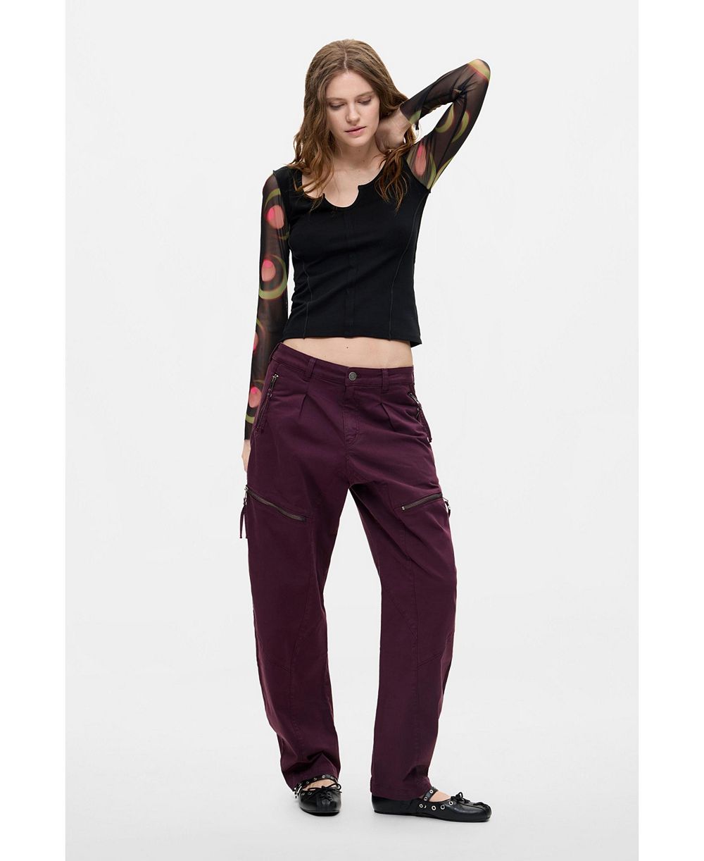 Desigual Women's Long Zipper Trousers