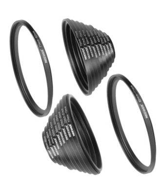 Neewer 20 Pieces Anodized Black Metal Lens Filter Adapter Ring Kit Including 10 Pieces Step up +10 Pieces Step Down Adapter Ring Set