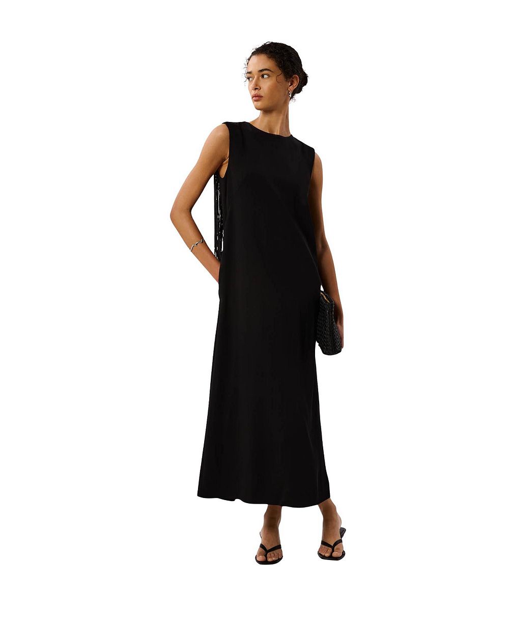Женское миди-платье Whistles Women's Back Fringe Detail Midi Dress