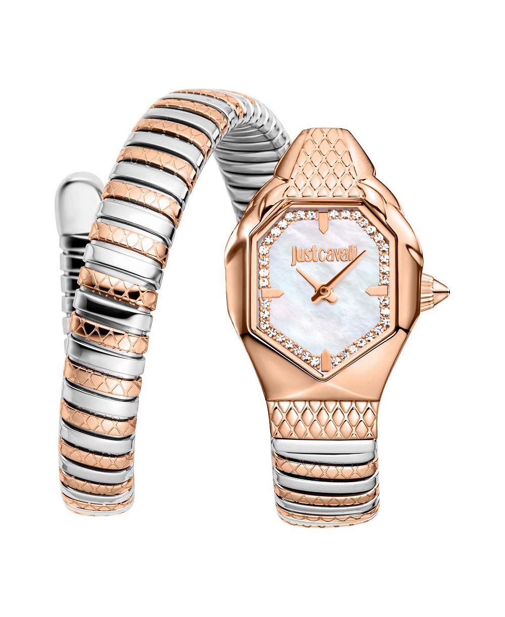 Женские часы Just Cavalli Aria Quartz Two Tone Stainless Steel Bracelet