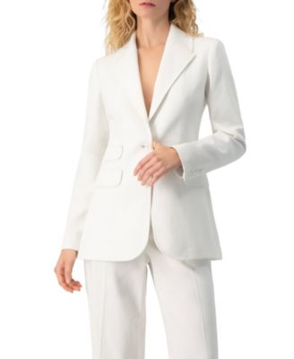 Приталенный структурированный блейзер Ivonne Women's Single-Breasted Tailored