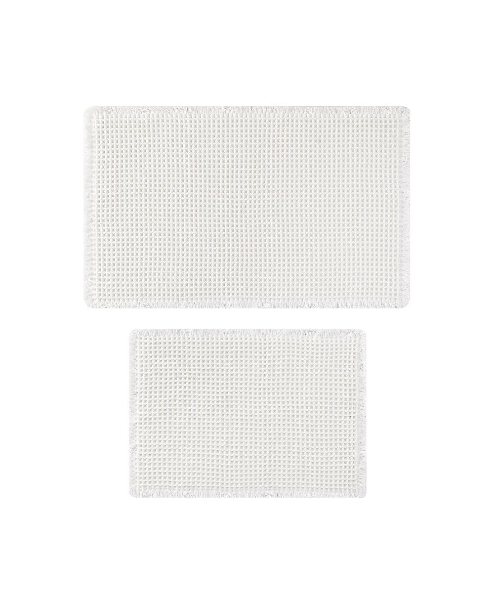 Lucky Brand Taylor Solid Waffle Weave 2-Piece Bath Rug Set